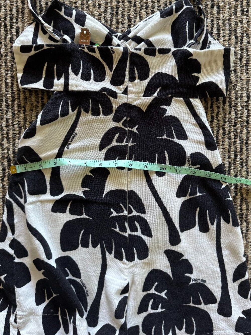 FARM Rio Palm Print Romper Size P Small - Picture 7 of 11